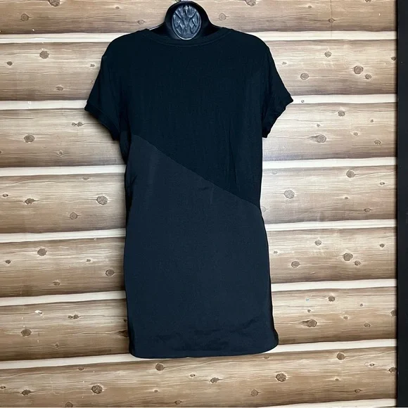 8/$25 Tahari‎ women short sleeve black tunic blouse size M - Picture 4 of 10